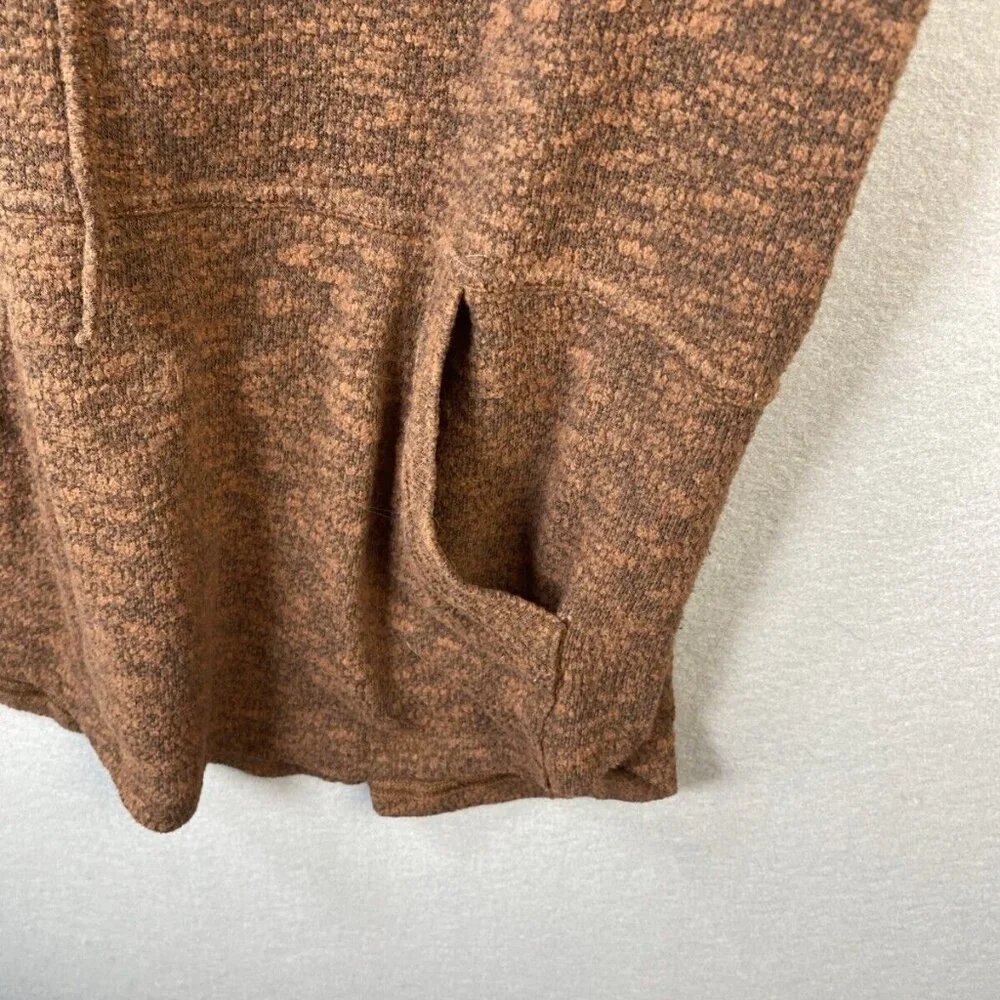 PrAna Frieda Sweater Womens Small Brown‎ Oversize Turtle Neck Pullover Jogging - Picture 5 of 7